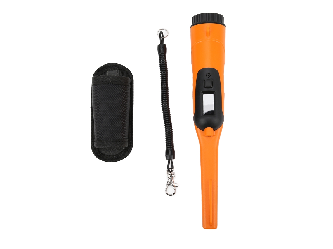 Detector De Metal Hs-09 Impermeável Ip68 Buscador De Tesouros Manual Laranja