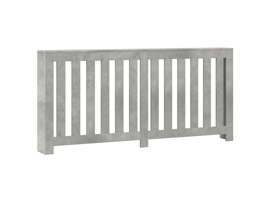 Radiator Cover, Radiator Covers Vidaxl Cinzeto Madeira Processada (175 X 20 X 82 Cm)