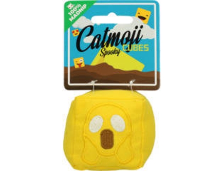Peluche para Gato  Emoji Spooky Cube com MadNip
