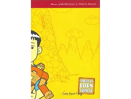 Livro American Born Chinese de Gene Luen Yang (Inglês - Capa Dura)