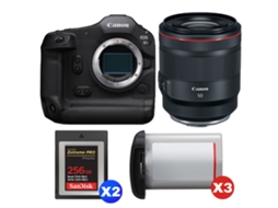 Eos R1 + Rf 50mm F/1.2 L Usm + 2 Sandisk 256gb Extreme Pro Cfexpress Type B + 3 Canon Lp e19 + Ebook “20 Dicas para Fotos Que Impressionam” CANON