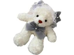 Bolsa De Ombro De Pelúcia Com Corrente E Urso.