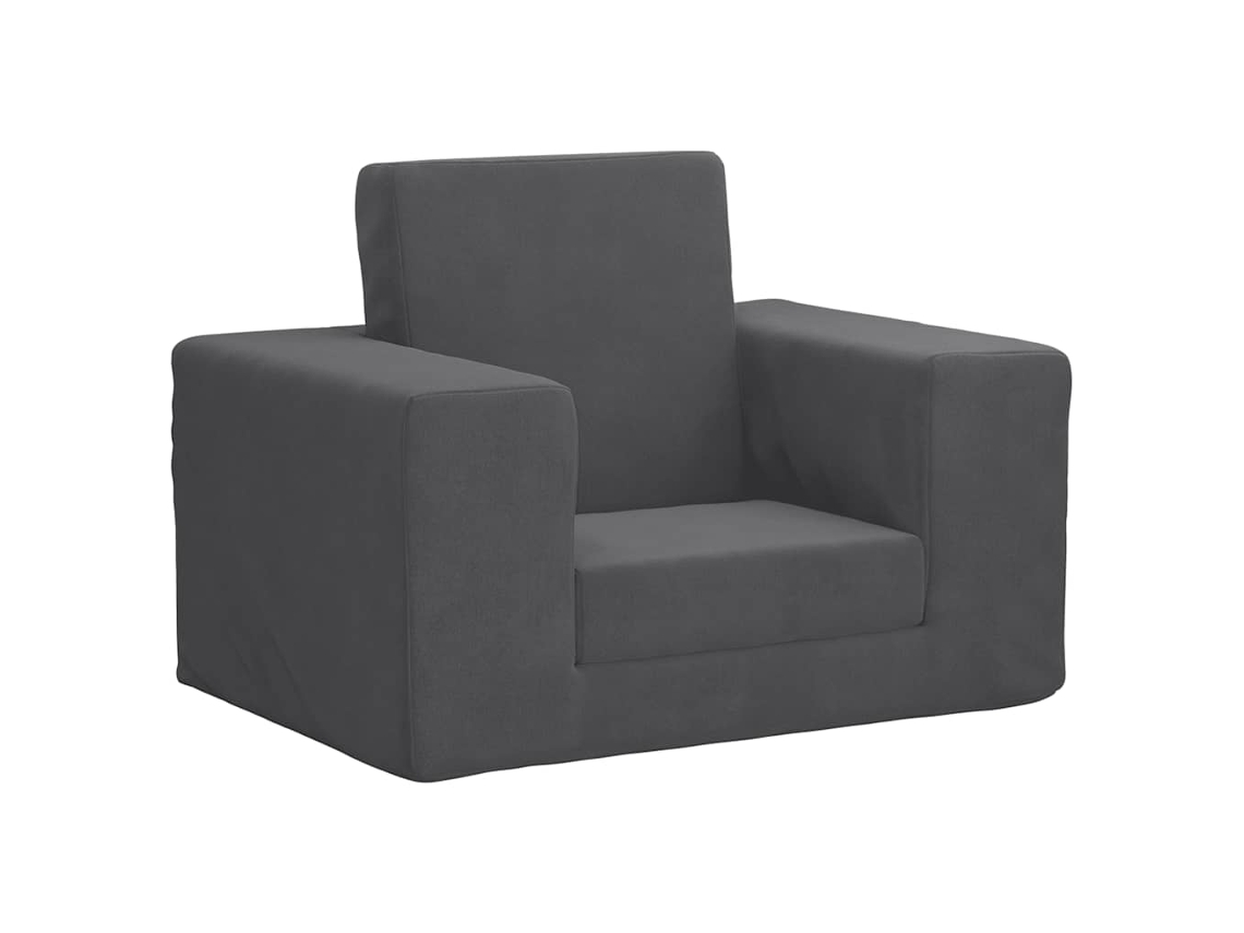 Kids Sofa Bed, Kids Sofa Beds Vidaxl Antracite Poliéster (sofa)