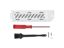 Capacete De Dissipação De Calor Em Alumínio Prateado Para Slot De Extensão M.2 Do Ps5 Slim Luz Dourada