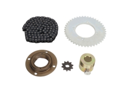 Vlrla-kit De Piñón Y Cadena T8f Para Moto Mini Scooter: Piñón 10t 44d, Cadena 116 Eslabones, Volante Y Conector De Acero