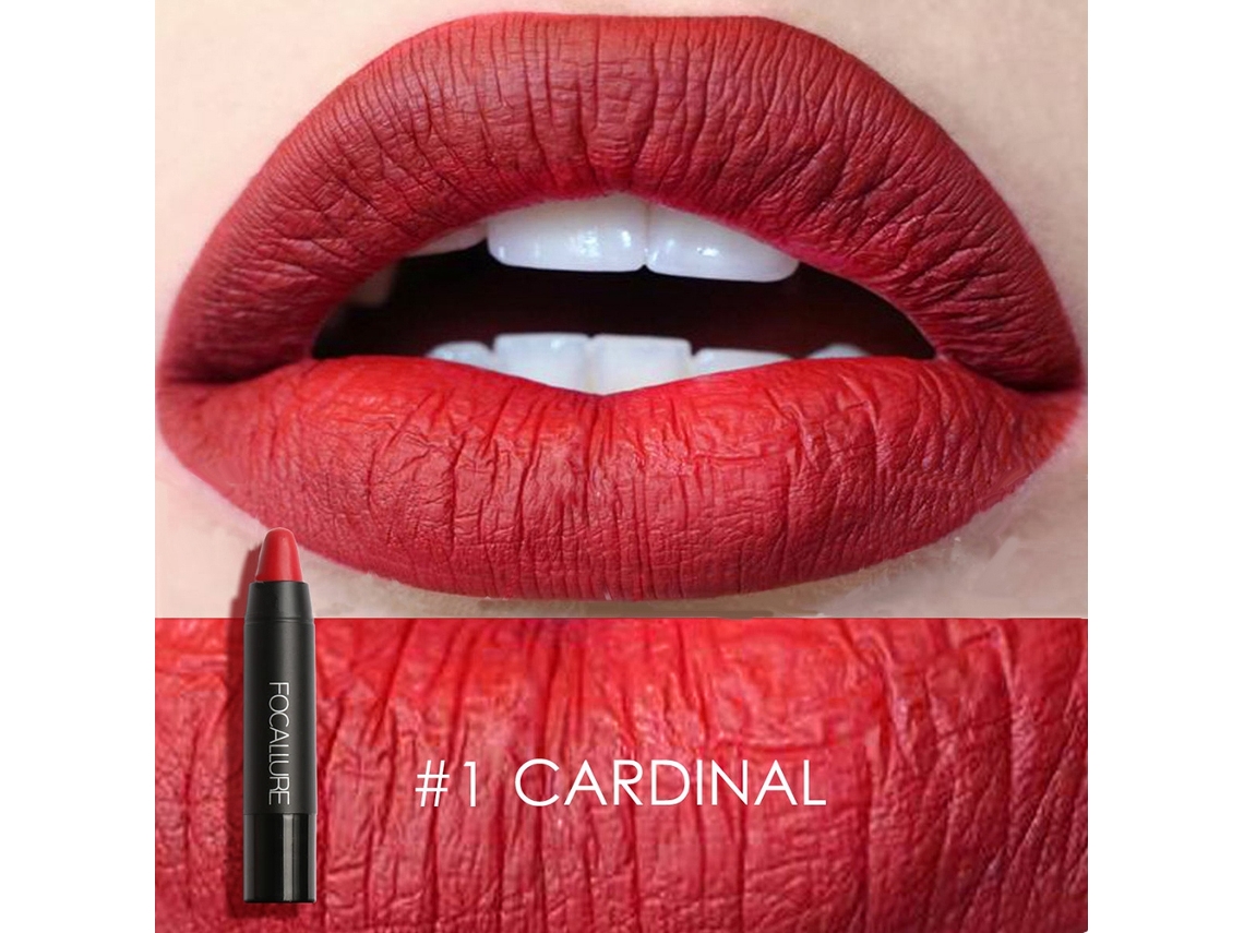 Lápiz Labial Matte Impermeable Focallure Largo Duración Hidratante Suave Brillo Sexy 1
