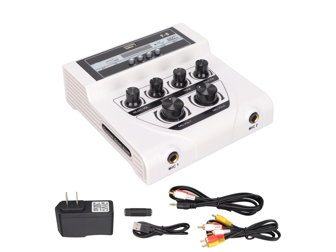 Mixer de Som Mini com Bt Gravação Mp3 LAXISCREED