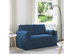 Vidaxl Sofá Azul 139 X 78 X 80 Cm Tecido