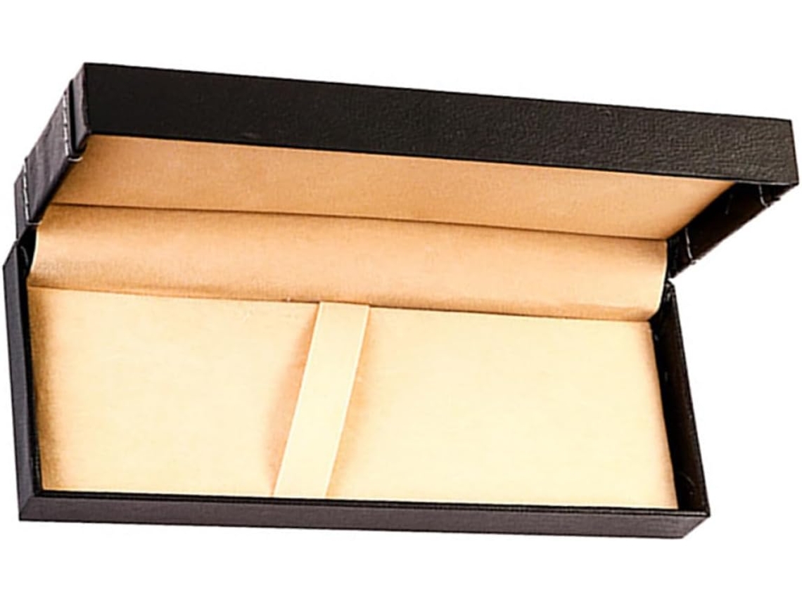 Estojo para Canetas Topbathy em Couro Pu Preto, Prático, com Organizador Pequeno, Ideal Uso no Escritório e Ce