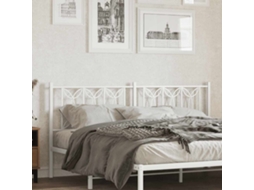 Vidaxl Cabeceira De Substituição 180 Cm Metal Branco