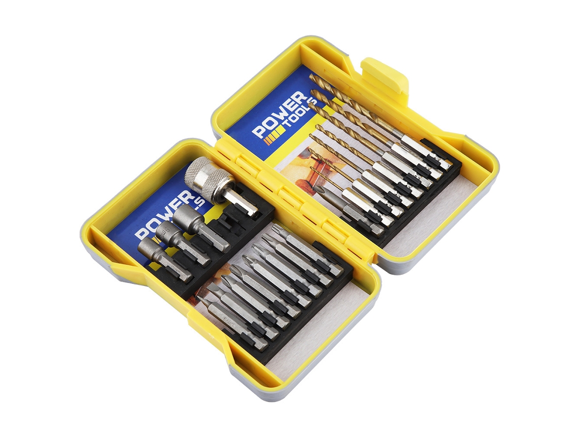 Laxiscreed Kit De 20 Peças Com Brocas Hexagonais E Bits Magnéticos Para Parafusos E Perfurações Profissionais