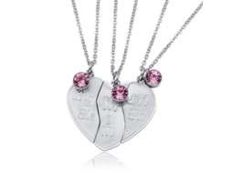 2026 regalo para Dia Das Mães Colar Personalizado para Mãe e Filha de Aço Titânio Prata