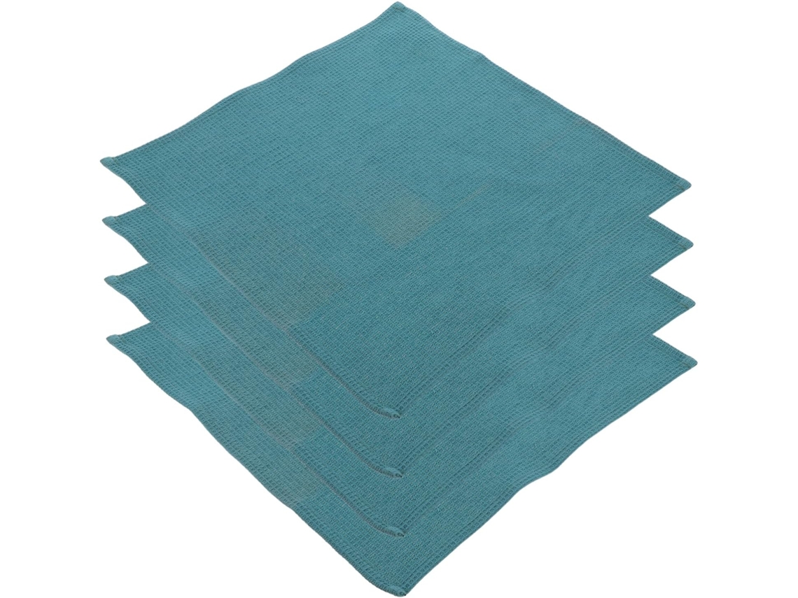 Conjunto De 4 Panos Prato Algodo Com Textura Em Relevo, Absorventes E Ideais Para Lavar Secar Loua. Vayotoy