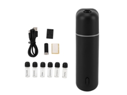 Difusor de Óleo Essencial Portátil para Carro com 6 Frascos de 5ml USB e Detecção de Movimento | S/MARCA