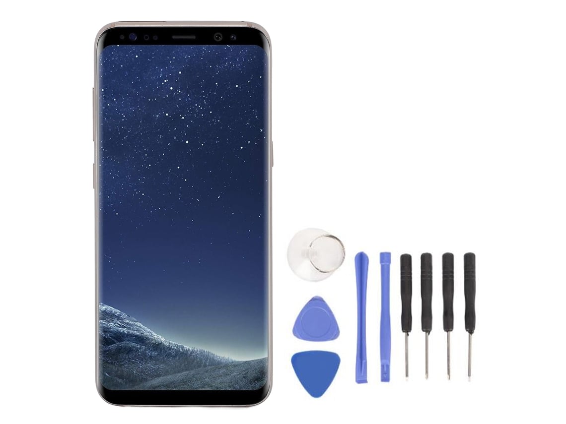 Tela de Substituição com Moldura e Ferramentas para Galaxy S8 G950 5.8 Polegadas Amoled