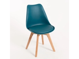 DUDECOR Cadeira Skagen Basic Verde Azulado
