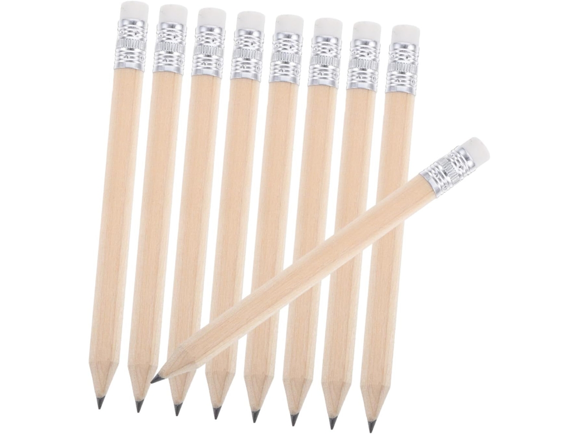 50pièces Lot De Crayons De Golf Avec Gomme Naturel Reusable