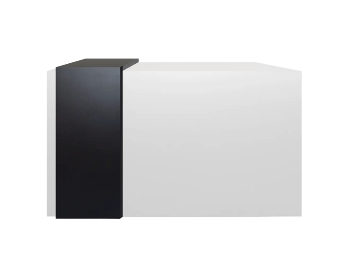Balcão de Receção Atena OFILIKE (Cinza grafite - 180 cm)