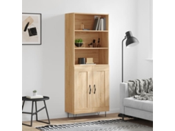 Vidaxl Armário Alto 69,5x34x180 Cm Derivados De Madeira Cor Sonoma