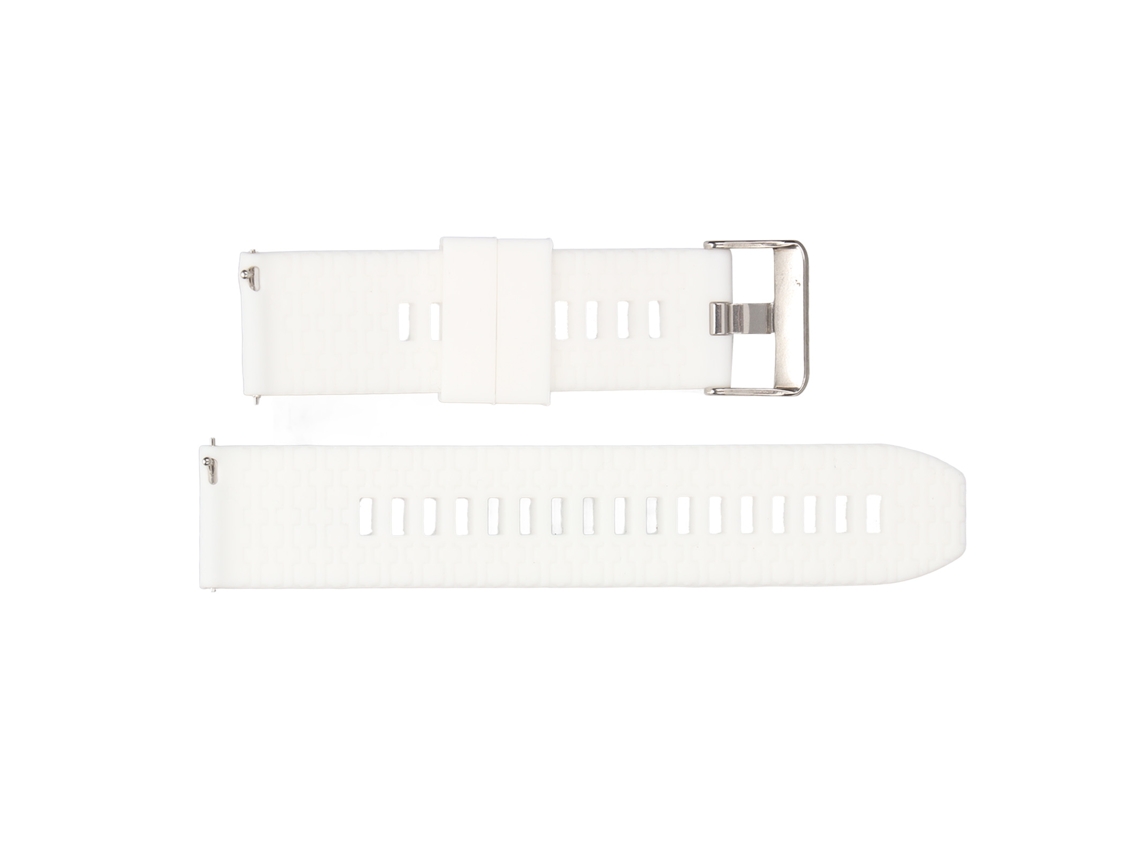 Cinto Pulseira Silicone 22mm Universal Quick Release Realme Watch 2 Branco