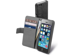 Capa iPhone 5, 5s CELLULARLINE BOOKAGENDAIPH5SBK Preto