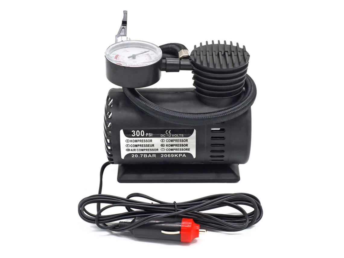 Compressor De Ar Porttil Eltrico 12v 300psi Com Manmetro ? Orysin