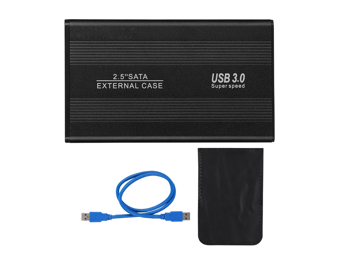 Disco Rígido Externo (transferência De Alta Velocidade Usb3.0, Portátil De Metal De 2,5 Polegadas) 500gb, Preto, Para Notebook