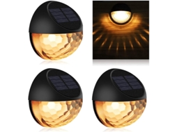 Luz Solar Decorativa Para Jardim, À Prova De Água Sem Fio Exterior, Branco Quente (4 Unidades)