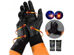 Luvas de Cobre Anti Artrite Mão Pulso Suporte Dedo Compressão Alívio da Dor TAISHENGDA