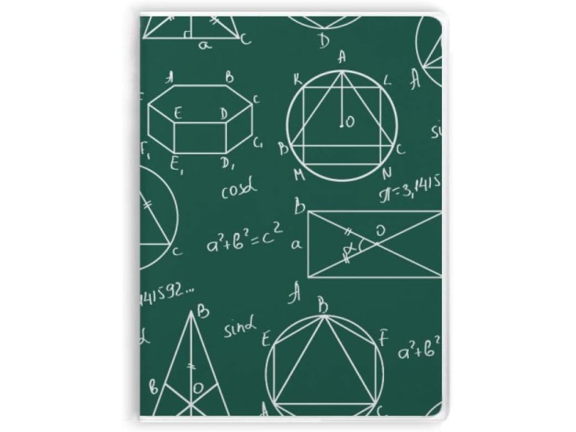 Carnet De Notas À Sopa De Cobertura Com Fórmula Matemática Geométrica