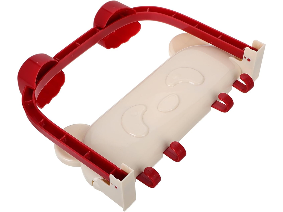 Suporte Dobrável Para Lavatório Em Abs Vermelho, Fácil De Instalar, Montado Na Parede, Ideal Para Espaços Pequenos