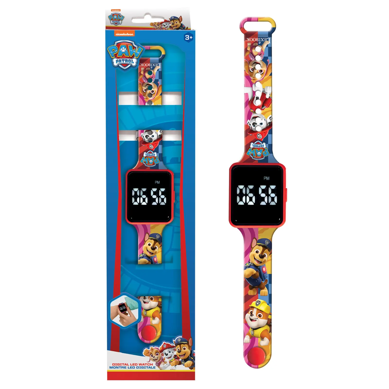 Relógio Digital Led Paw Patrol