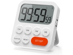 Temporizador Digital De Cozinha, Base Magnética, Suporte Dobrável Ou Orifício Para Pendurar