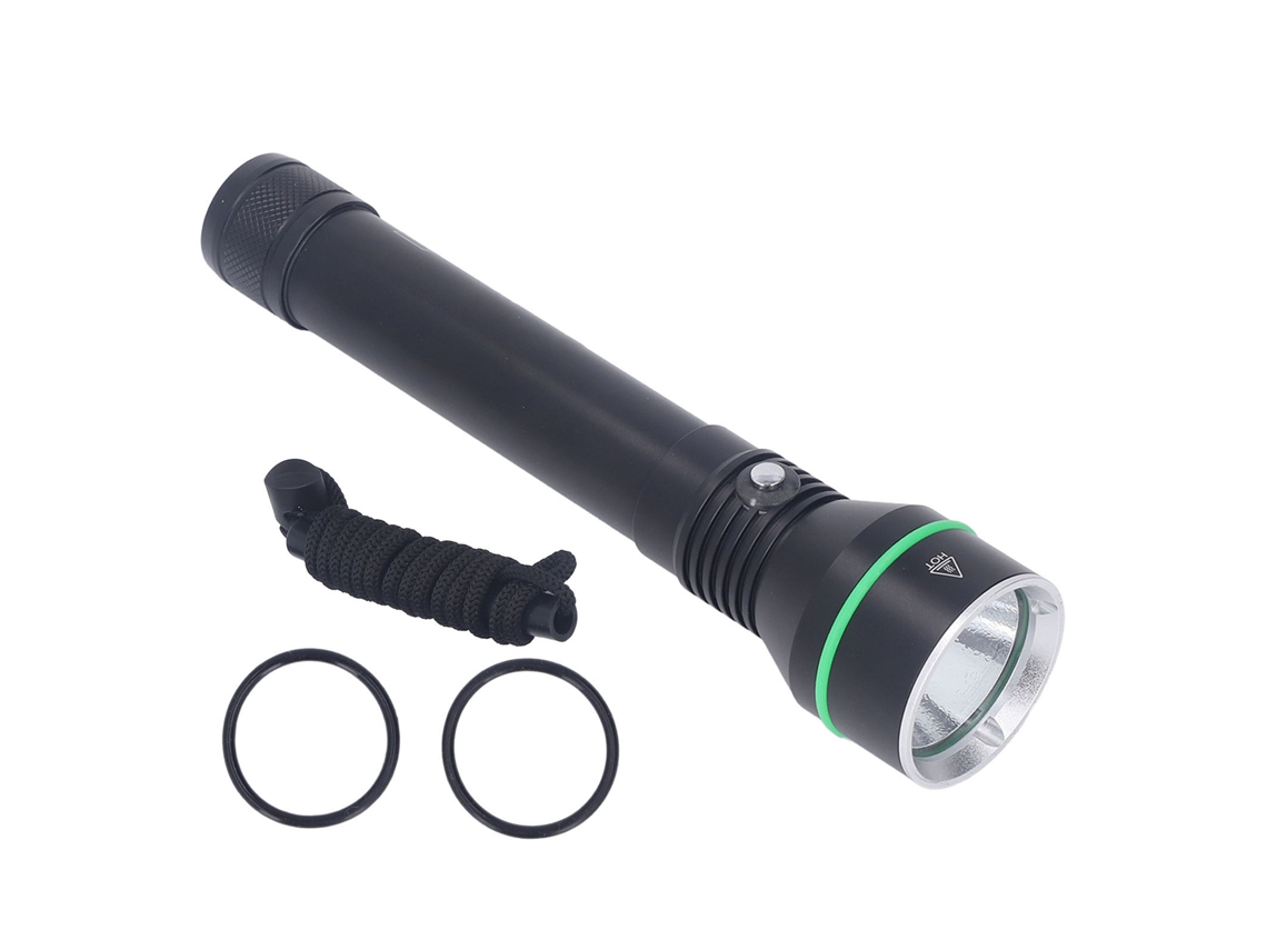 Rebe-linterna Submarina Led Ajustável 3000lm Ipx8 Impermeável Antichoque Selada Estreita Para Mergulho E Snorkel