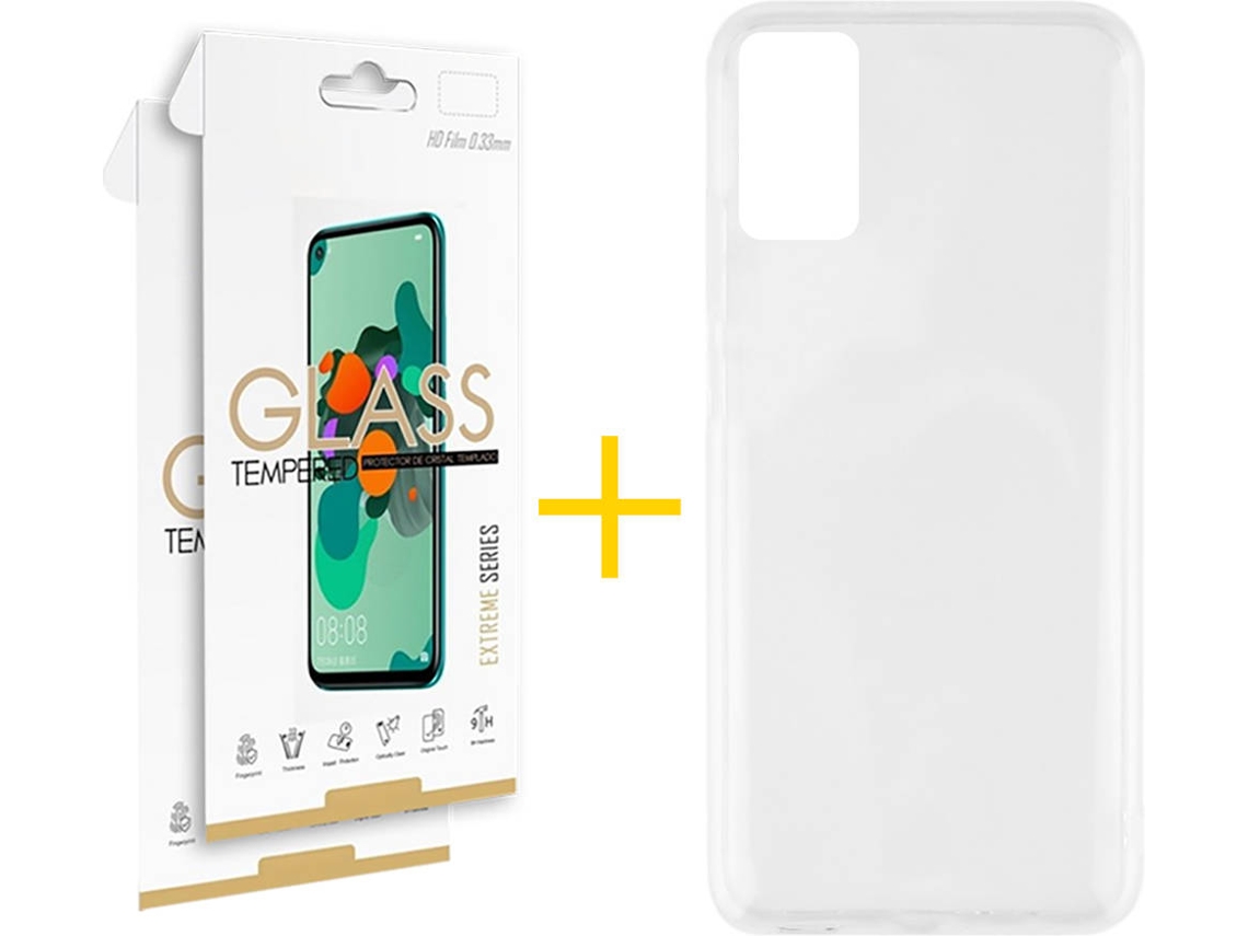 Kit Capa e 2 Películas Samsung Galaxy A71 4G SKYHE Silicone Líquido (Transparente)