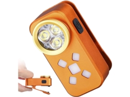 Lanterna Projetora Portátil Recarregável 200-800 Com Clipe | 500mah