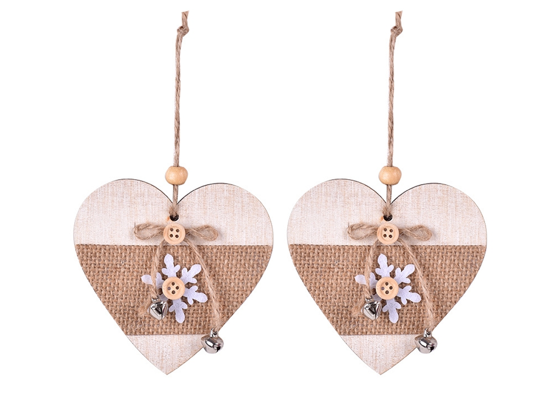 2 Peças de Amuletos de Árvore de Natal Estilo Amor AURUM