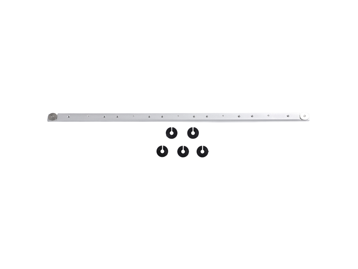 Guia Trilho Para Marcenaria 650mm (Alumínio Universal, Superdimensionado Com Batentes)