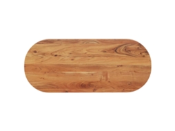 Vidaxl Tampo De Mesa Oval 120x50x3,8 Cm Madeira De Acácia Maciça