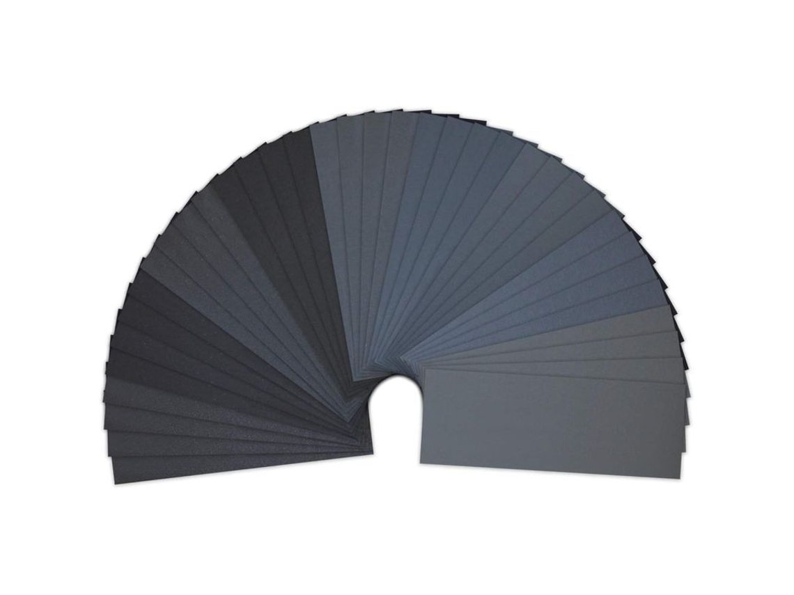36 Lixa Lanhu 400 a 3000 Grit, Seco e Úmido, 23x9.3cm, Carbeto de Silício S/MARCA