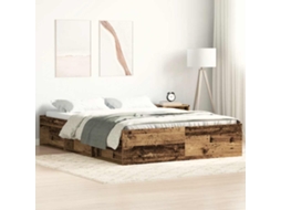 Estrutura De Cama Sem Colchão 160x200cm Derivados De Madeira
