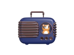 Alto-Falante Bluetooth Retro Azul Mini Portátil Criativo e Vintage NEVEANCE