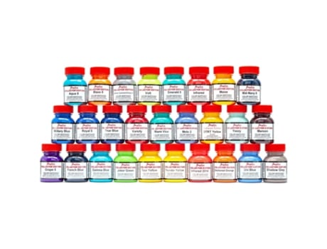 Kit 27 Cores Pintura Couro e Pele Angelus Edição de Coleccionador 29,5 Ml