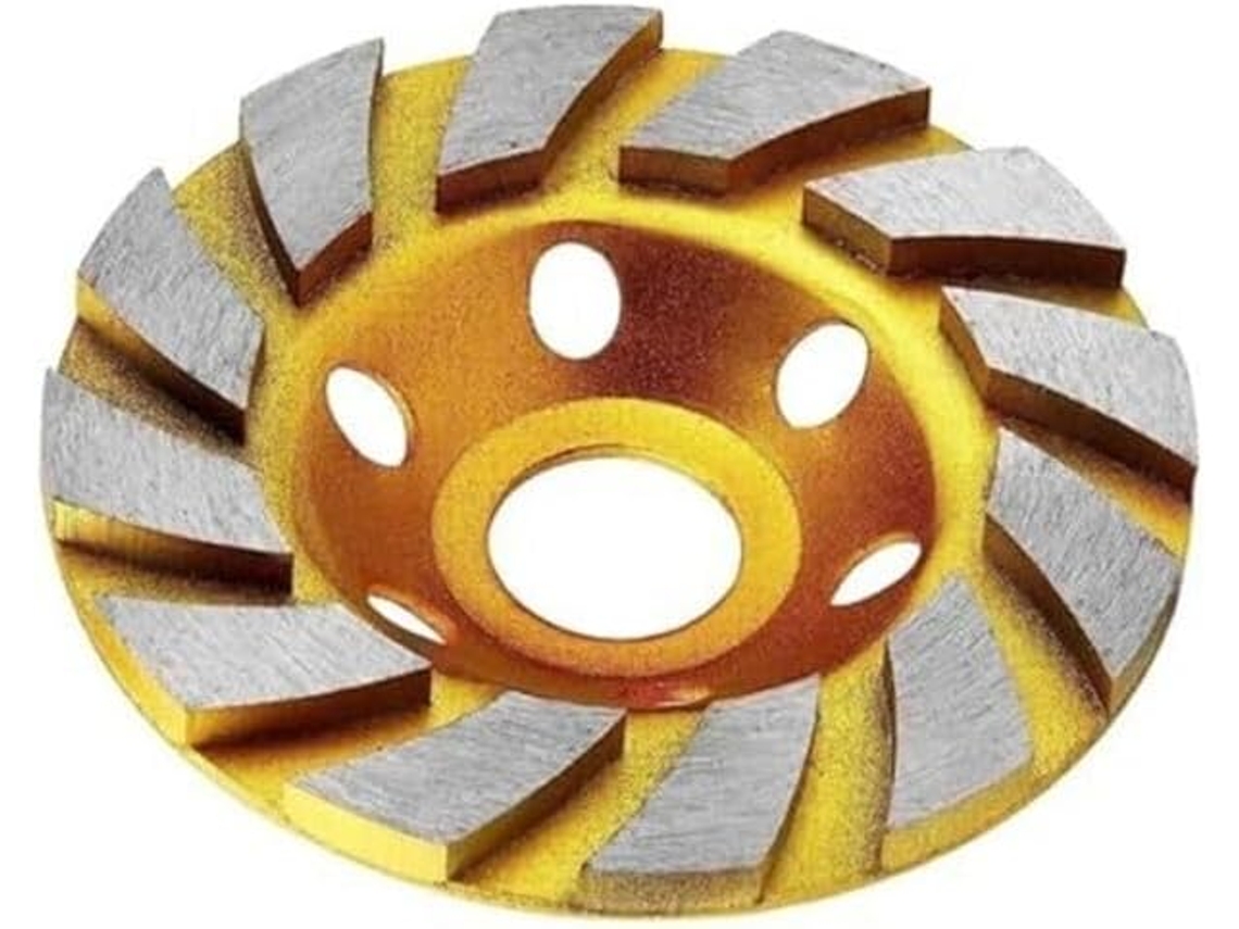 Disco De Desbaste Diamantado Turbo 100mm 4 Polegadas Para Concreto, Pedra E Cerâmica, Com 12 Segmentos Para