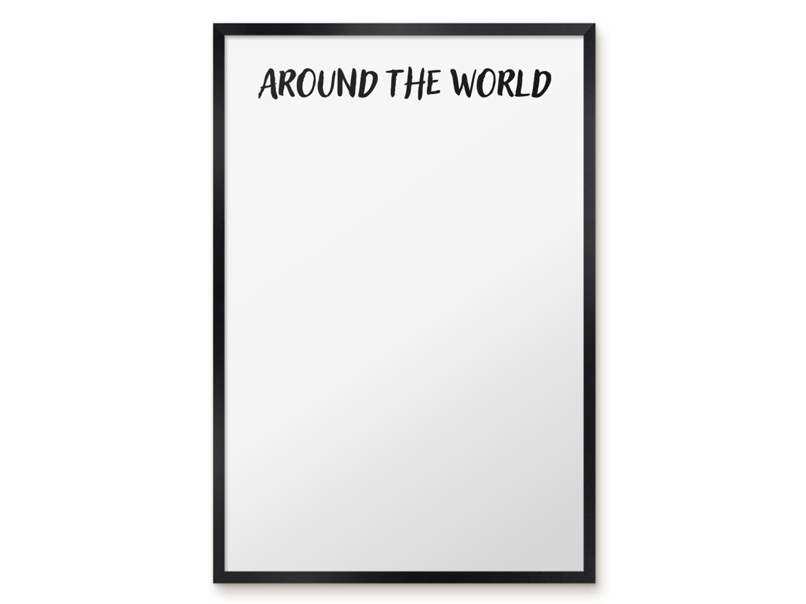 Magnetic Board Around The World For The Living Room Espelharte (40x60 Cm)
