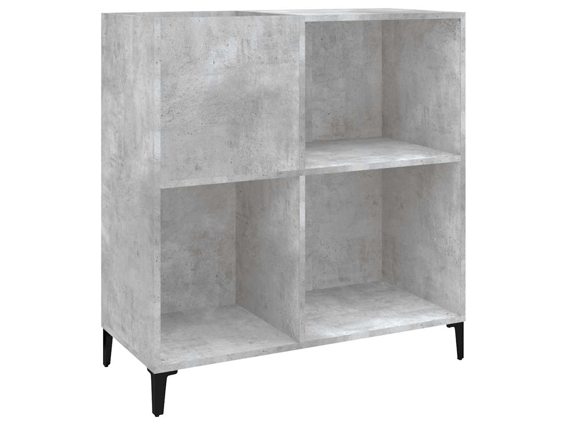 Record Cabinet, Record Cabinets Vidaxl Cinzeto Madeira Processada (n/a)