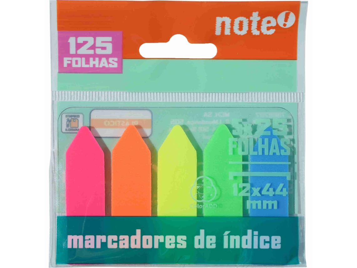 Sinalizadores 5x25 Folhas Multicor Note!