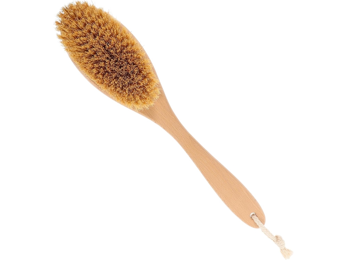 Escova De Banho Gatuida, Escova De Madeira E Sisal Com Cerdas Rígidas, Esfoliante Corporal Para Proteção Da Pele