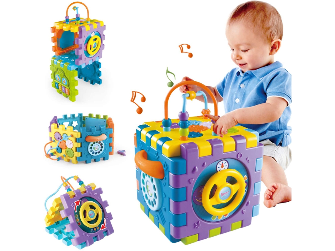 Brinquedos para Bebês de 6 a 18 Meses Brinquedo Cubo Atividade Centro Jogos Multiuso em 1 com Música. Melhor Prese 