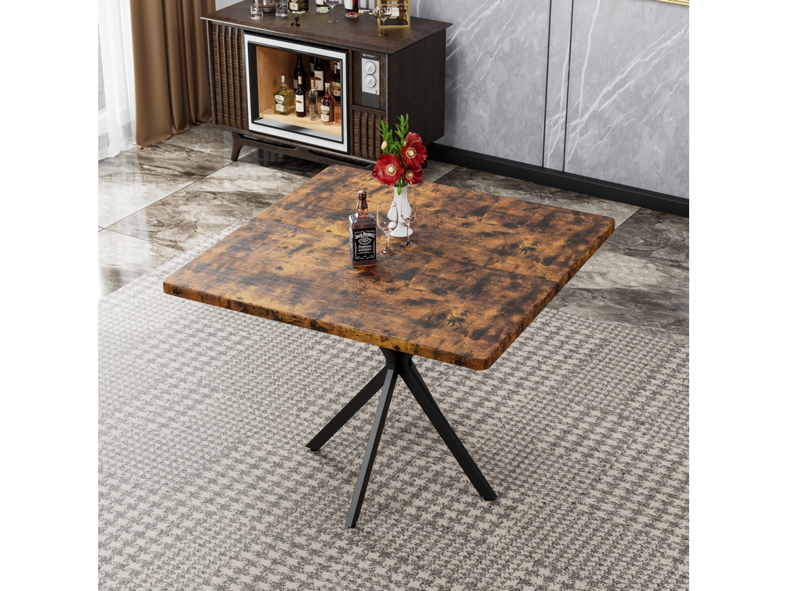Mesa Redonda Mármore Branco Mdf X Preta 110cm